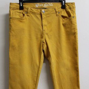 Blue Faith Mustard  Yellow Pants